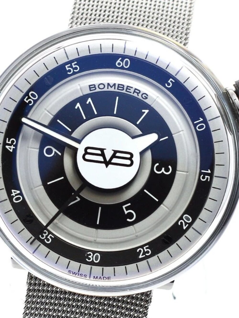 BOMBERG BB-01 CT43H3SS.03-2.9 Silver / Black Dial Quartz Men's Watch_881564